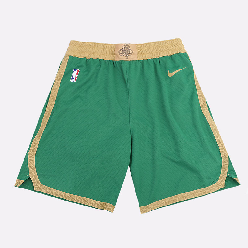 мужские зеленые шорты Nike Celtics City Edition NBA Swingman Shorts BV5862-312 - цена, описание, фото 1